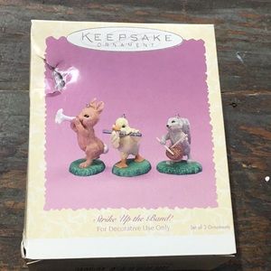 Hallmark Easter  Strike Up the Band Set of 3 Ornaments 1996